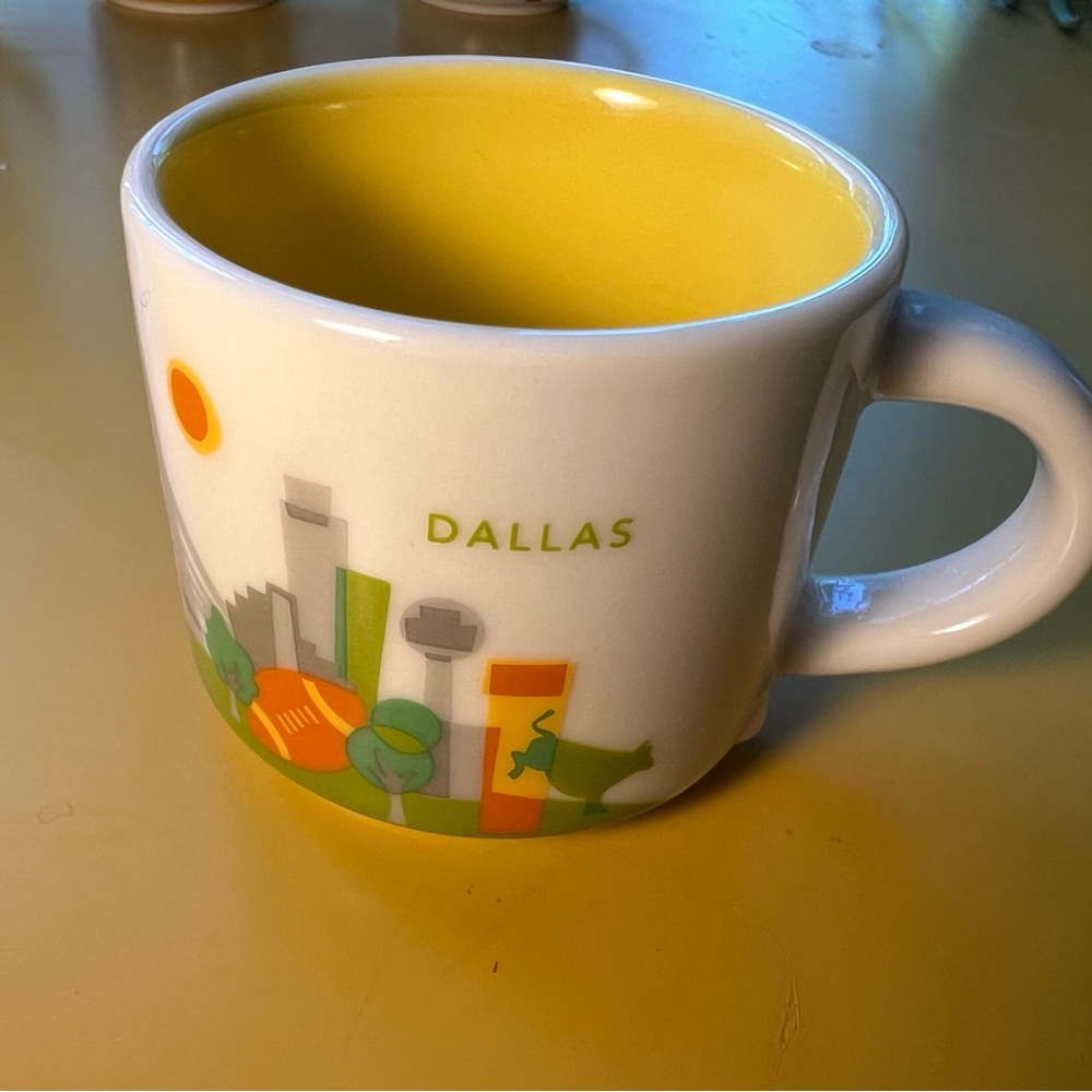 Dallas Cityscape Mug with Yellow Interior